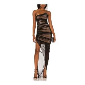 Nookie 'Mecca' Black One Shoulder Gown Size M